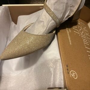 Life Stride Gold Heels Elegant Formal Shoes